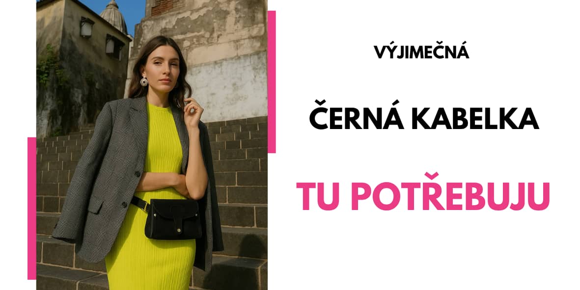 černá malá kožená kabelka - dareceknamiru